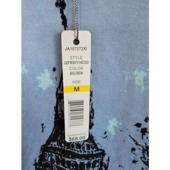 Joseph A Sweater "Big Ben" Ladies' Sweater Printed Both Sides Sz M NWT *Has SNAG - Picture 6 of 6